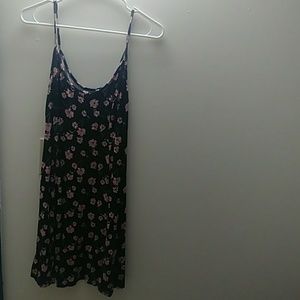 Black flower dress